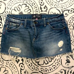 Victoria secret pink jean mini skirt